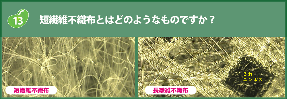 短繊維不織布とはどのようなものですか？